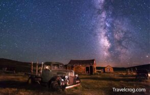 Bodie Ghost Town Night