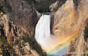 Rainbow Falls And Lower Falls