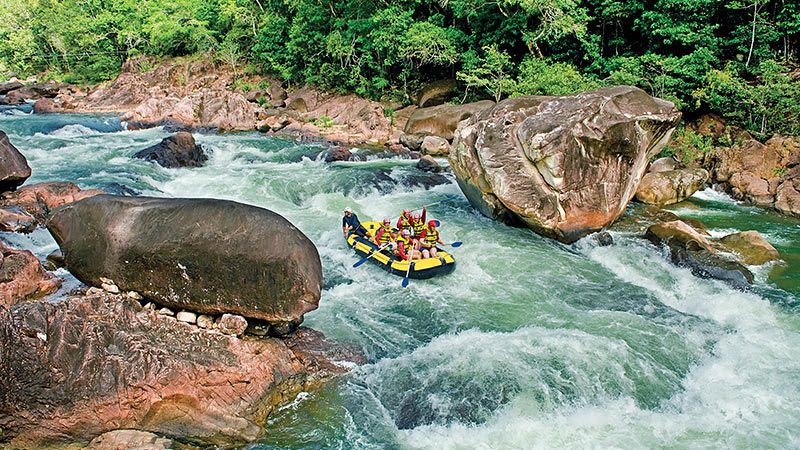 White Water Rafting at Tully River