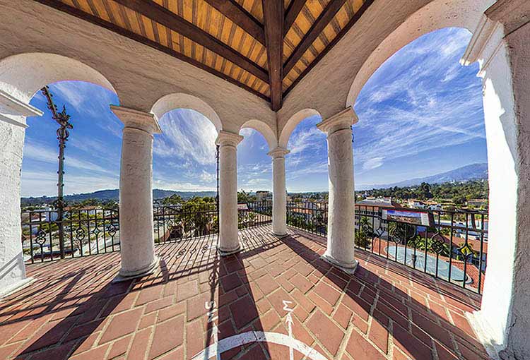 Clock Tower at Santa Barbara County Courthouse