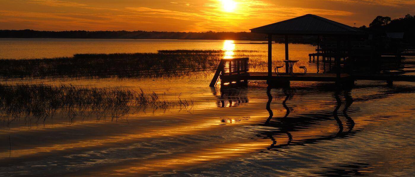 Lake June-in-Winter Scrub State Park sunset