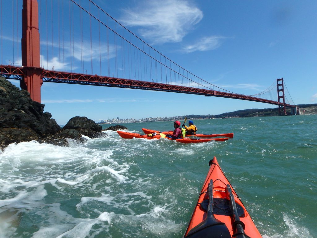 Kayak in the Pacific Ocean