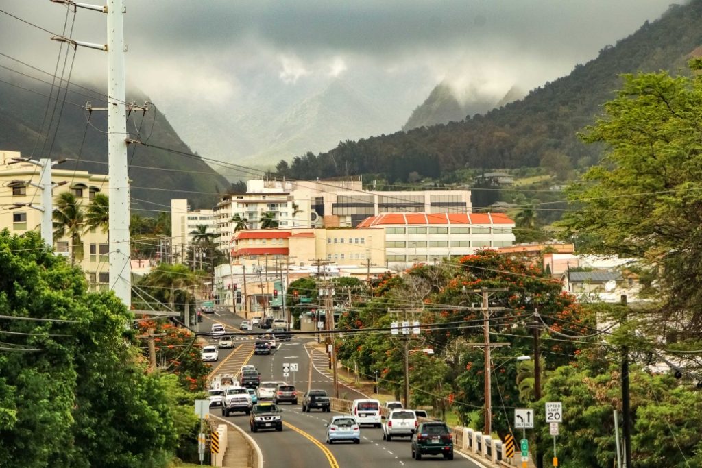 Busting area of the Central Maui