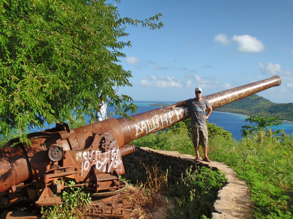 Hidden Bora Bora Wwii History- Forgotten Ww2 American Cannons