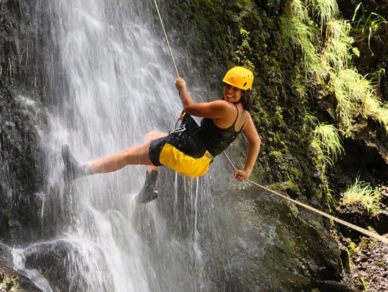 Rappel Down a Waterfall in Maui