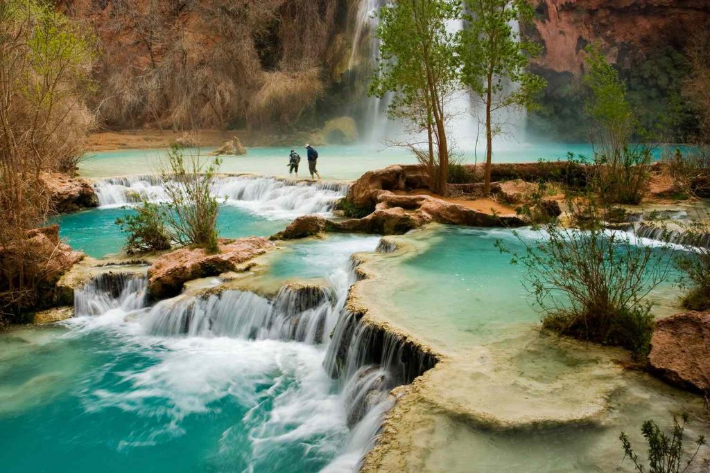 Havasu Falls in the Havasupai Indian Reservation