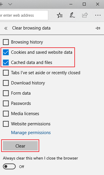 Clearing Cookies and Using Incognito Mode