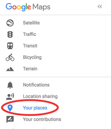 Click on the map icon on the right, above the search button.
